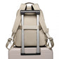 Miss Lulu Stylish Women’s Backpack with Laptop Sleeve and Multiple Pockets and Trolley Sleeve - Beige/Brown