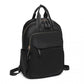 Miss Lulu Versatile Stylish Backpack with Laptop Compartment and Trolley strape - Black