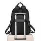 Miss Lulu Versatile Stylish Backpack with Laptop Compartment and Trolley strape - Black