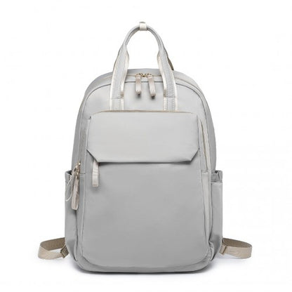 Miss Lulu Versatile Stylish Backpack with Laptop Compartment and Trolley strape - Grey