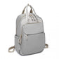 Miss Lulu Versatile Stylish Backpack with Laptop Compartment and Trolley strape - Grey