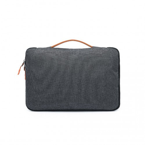 Kono Streamline Water-Resistant Medium Laptop Sleeve With Velvety Interior - Grey