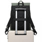 Kono Water-Resistant Urban Geometric Backpack with Laptop Compartment - Green