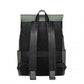 Kono Water-Resistant Urban Geometric Backpack with Laptop Compartment - Green