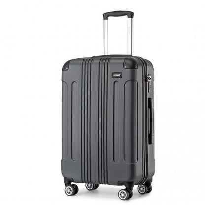 Kono 28 Inch ABS Lightweight Compact Hard Shell Travel Luggage For Extended Journeys - Grey