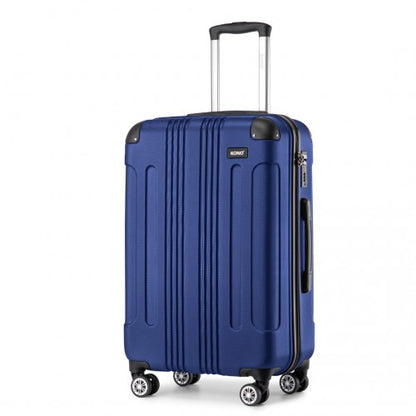 Kono 28 Inch ABS Lightweight Compact Hard Shell Travel Luggage For Extended Journeys - Navy