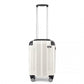 Kono 19 Inch Abs Lightweight Compact Hard Shell Cabin Suitcase Travel Carry-On Luggage - Beige