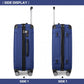 Kono 28 Inch ABS Lightweight Compact Hard Shell Travel Luggage For Extended Journeys - Navy