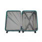 Kono Abs 28 Inch Sculpted Horizontal Design 2 Piece Suitcase Set With Cabin Bag - Teal