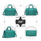 Kono Abs 28 Inch Sculpted Horizontal Design 2 Piece Suitcase Set With Cabin Bag - Teal