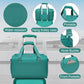 Kono Abs 28 Inch Sculpted Horizontal Design 2 Piece Suitcase Set With Cabin Bag - Teal