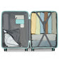 Kono Lightweight Polypropylene Hard Shell 3 Piece Suitcase Set with TSA Lock - Mint Green