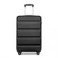 Kono 19 Inch Cabin Size Carry On Suitcase - Streamlined Lightweight ABS Hardshell With Secure TSA Lock - Black