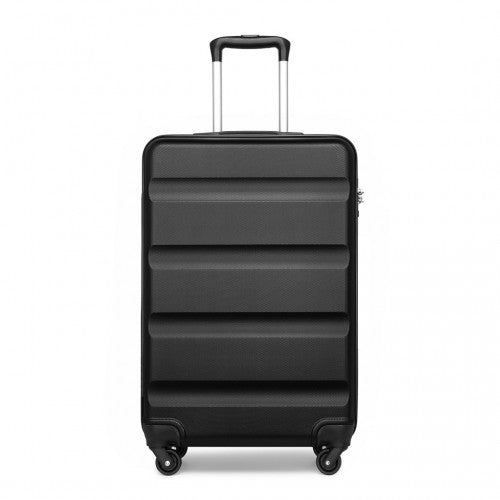 Kono 19 Inch Cabin Size Carry On Suitcase - Streamlined Lightweight ABS Hardshell With Secure TSA Lock - Black