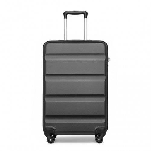 Kono 19 Inch Cabin Size Carry On Suitcase - Streamlined Lightweight ABS Hardshell With Secure TSA Lock - Grey