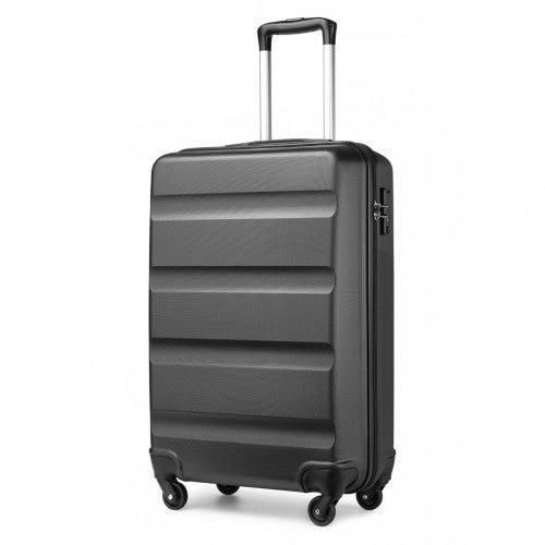 Kono 19 Inch Cabin Size Carry On Suitcase - Streamlined Lightweight ABS Hardshell With Secure TSA Lock - Grey