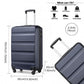 Kono 19 Inch Cabin Size Carry On Suitcase - Streamlined Lightweight ABS Hardshell With Secure TSA Lock - Navy