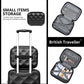 British Traveller Ultralight ABS and Polycarbonate Bumpy Diamond 3 Pcs Luggage Set with TSA Lock - Black