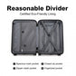 British Traveller Ultralight ABS and Polycarbonate Bumpy Diamond 3 Pcs Luggage Set with TSA Lock - Black