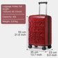 Supercase Stylish 20 Inch Carry-On Polypropylene Hardshell Suitcase With Maze Pattern - Red