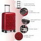 Supercase Stylish 20 Inch Carry-On Polypropylene Hardshell Suitcase With Maze Pattern - Red