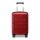 Supercase Stylish 20 Inch Carry-On Polypropylene Hardshell Suitcase With Maze Pattern - Red