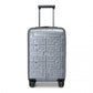 Supercase Stylish 20 Inch Carry-On Polypropylene Hardshell Suitcase With Maze Pattern - Silver