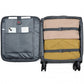 British Traveller 3-Piece Lightweight Soft Shell Luggage Set With TSA Locks - Grey