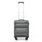 British Traveller 20 Inch Lightweight Cabin Carry-On Suitcase With Soft Shell And Laptop Compartment - Grey