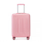 Kono 20 Inch Sleek Striped Carry-On Suitcase Durable ABS+PC Luggage With Four Spinner Wheels And TSA Lock Perfect for Travel - Pink