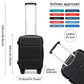 Kono 20 Inch Premium ABS Cabin Carry-On Suitcase with Secure Combination Lock for Effortless Travel - Black