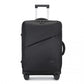 Kono 24 Inch Lightweight Durable Soft Shell Suitcase with TSA Lock and Separate Wet/Dry Compartment - Black