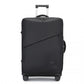 Kono 28 Inch Lightweight Durable Soft Shell Suitcase with TSA Lock and Separate Wet/Dry Compartment - Black