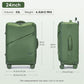 Kono 24 Inch Lightweight Durable Soft Shell Suitcase with TSA Lock and Separate Wet/Dry Compartment - Green