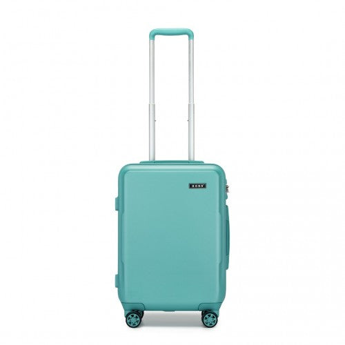 Kono 20 Inch Cabin Size Minimalist Hard Shell ABS+PC Carry-On Suitcase with TSA Lock 360° Spinner Wheels - Blue