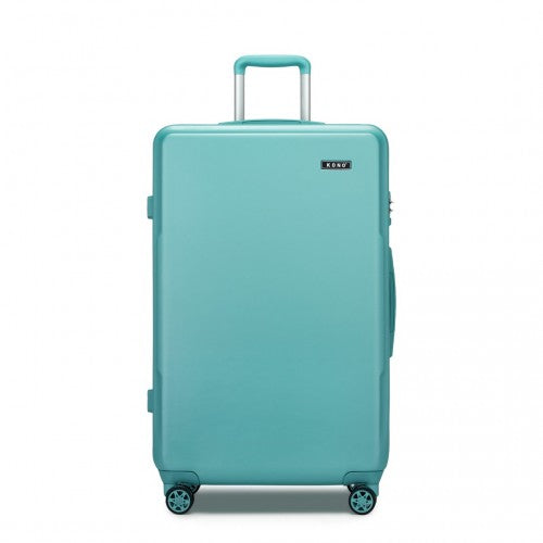 Kono 28 Inch Minimalist Hard Shell ABS+PC Check-In Suitcase with TSA Lock 360° Spinner Wheels - Blue