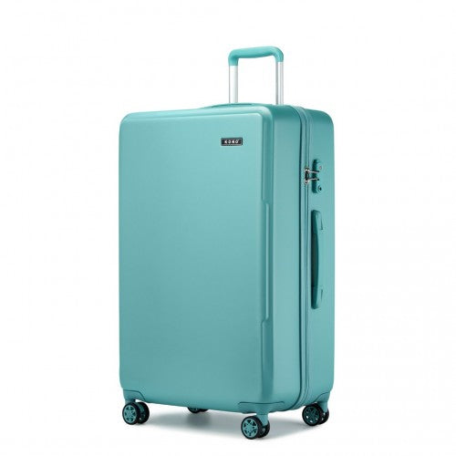 Kono 28 Inch Minimalist Hard Shell ABS+PC Check-In Suitcase with TSA Lock 360° Spinner Wheels - Blue