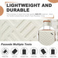 Supercase 3-Piece Sleek Geometric Pattern Hard Shell ABS+PC Suitcase Set with TSA Lock For Effortless Travel - Cream/Brown