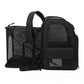 Dogat Expandable And Foldable Pet Backpack Carrier with Ventilated Mesh Windows Comfortable & Secure Design - Black