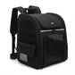 Dogat Expandable And Foldable Pet Backpack Carrier with Ventilated Mesh Windows Comfortable & Secure Design - Black