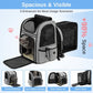 Dogat Expandable And Foldable Pet Backpack Carrier with Ventilated Mesh Windows Comfortable & Secure Design - Grey