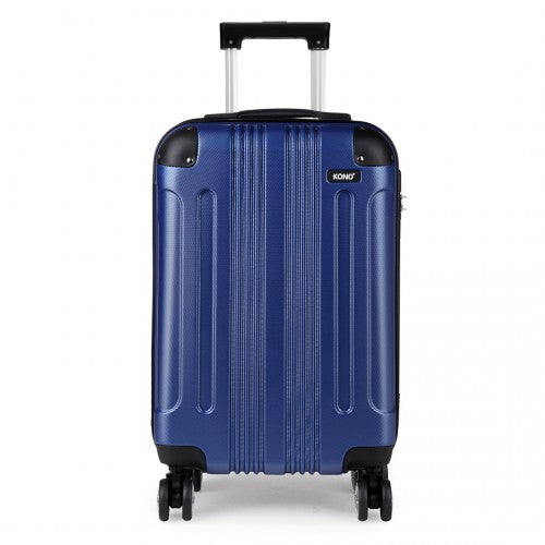 Kono 19 Inch Abs Hard Shell Suitcase Luggage - Navy