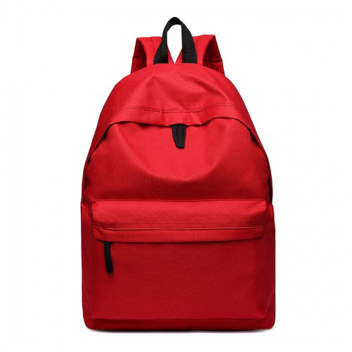 Miss Lulu Large Plain Unisex Backpack