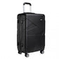 Kono 24 Inch Bandage Effect Hard Shell Suitcase - Black