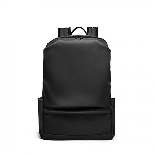 Kono Water Resistant Travel Backpack With USB Charging Port - Balck