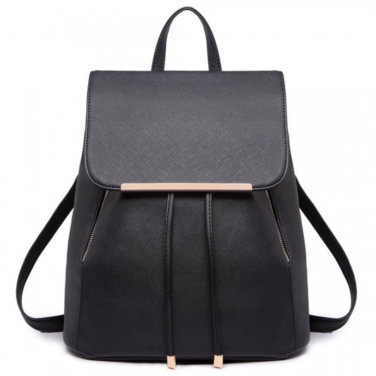 Miss Lulu Faux Leather Stylish Fashion Backpack