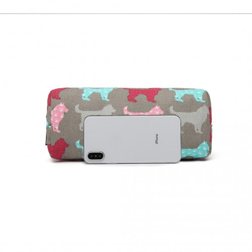 Miss Lulu Dog Canvas Pencil Case