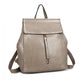 Miss Lulu Vintage Oil-Wax Faux Leather Backpack