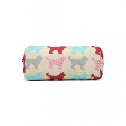 Miss Lulu Dog Canvas Pencil Case