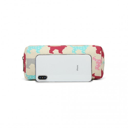 Miss Lulu Dog Canvas Pencil Case